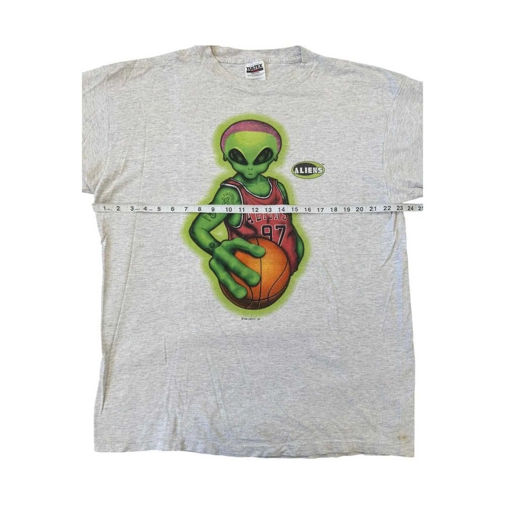 Alien Workshop T-Shirt Mens XL Grey Good 90s Rodman Alien Graphic Tee Tultex Tag - Picture 8 of 9